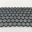 gray hematite matte shape beads