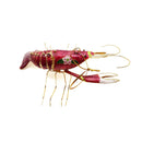 Cloisonne Christmas Tree Ornament Wiggling Crawfish Decoration 6" Inches Long