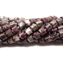 Madagascar Eudialyte Faceted Rondelle Wheel Discs Beads 6x8mm 15.5" Strand