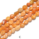 Gemstone Pebble Nugget Beads Approx 8x10mm 15.5'' Strand Carnelian, Aventurine, Jade, Moonstone, Eagle Eye, Sodalite, Garnet