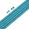 2.0mm Large Hole Blue Howlite Turquise Smooth Rondelle 2x4mm 3x5mm 15.5'' Strand