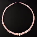 Pink Morganite Graduated Faceted Rondelle Beads Size 6mm-14mm 15.5" Strand