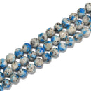 K2 Jasper Faceted Round Beads Size 8mm 10mm 15.5'' Strand