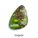 Light Green Sea Sediment Jasper Pendant Teardrop or Irregular Shape 30x45mm
