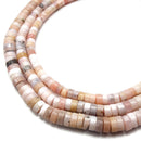 Pink Opal Heishi Rondelle Discs Beads 3x5mm 3x6mm 3x7mm 15.5" Strand