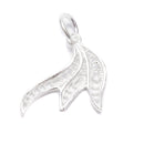 925 Sterling Silver Fish Tail Shape Pendant Size 15x15mm Sold 4 Pcs Per Bag