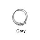 Large Pair Hoop Earrings Gold Gray Silver Black Pink Purple Green 3 Inches 80mm