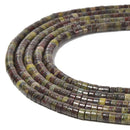 Natural Dragon Bloodstone Heishi Disc Beads Size 2x4mm 15.5'' Strand