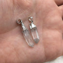 clear crystal quartz with copper base and silver plating