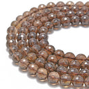 Natural Smoky Quartz Faceted Round Beads 4mm 6mm 8mm 10mm 12mm 15.5" Strand