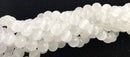 natural selenite smooth round beads