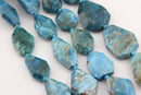 apatite irregular faceted octagon nugget chunk beads