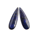 Lapis Pendant Earrings Teardrop Shape Size 18x60mm Sold Per Pair