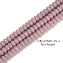 Red/Blue/Purple/Orange Glass Crystal Smooth Rondelle Beads 5x8mm 15.5'' Strand