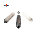 Black Tourmalinated Quartz Double Terminated Points Healing Crystal Wands 4" in.