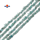 Light Blue Apatite Irregular Pebble Nugget Chips Beads 4-6mm 34" Strand