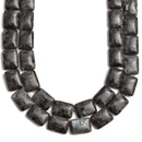 Larvikite Labradorite Smooth Flat Rectangle Beads Size 13x18mm 15.5'' Strand