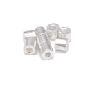 925 Sterling Silver Cylinder Beads Size 5.5x5.5mm 4pcs per Bag