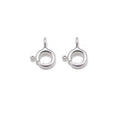 925 Sterling Silver Spring Ring Clasp Size 5mm 5.5mm 16-25Pcs /Bag Sold by Bag