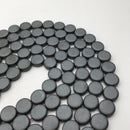 gray hematite matte shape beads