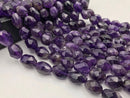 natural amethyst faceted nugget chunk beads