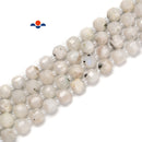 Natural White Moonstone Faceted Rubik's Cube Beads Size 8-9mm 15.5'' Strand