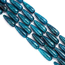 natural apatite smooth teardrop beads