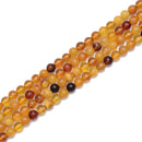 Baltic Multi Color Amber Smooth Round Beads 4mm 5mm 6.5-7mm 7.5-8mm 15.5''Strand