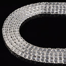 Clear Quartz Faceted Cube Beads Size 4-5mm 15.5" Strand