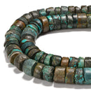 Natural Genuine Turquoise Heishi Disc Beads Size 13-14mm ~20-30mm 15.5'' Strand