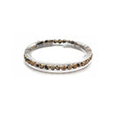 Dalmatian Jasper Smooth Round Bracelet Size 4mm 7.5" Length