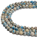 K2 Jasper Faceted Round Beads Size 8mm 10mm 15.5'' Strand