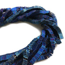 Gray/Gold/Silver/Blue Hematite Matte Square Discs Beads 2mm 3mm 4mm 15.5" Strand