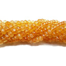 Natural Citrine Hard Cut Faceted Rondelle Beads Size 4x6mm 5x8mm 15.5" Strand