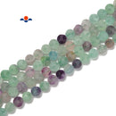 Natural Fluorite Matte Soccer Faceted Round Beads Size 10mm 15.5'' Strand