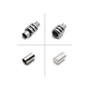 304 Stainless Steel Magnetic Clasp 3-Ring Cylinder 9x20mm 2 Pieces Per Bag