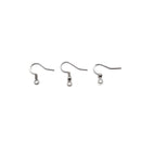 304 Stainless Steel Wire Earring Hooks Size 18x20mm 70 Pieces Per Bag