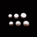 Pink Fresh Water Pearl Half Drilled Cabochon Button Beads 8mm 9mm 10mm
