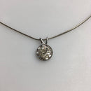 silver plated clear rhinestone necklaceadjustable cha