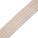 High Quality White Fresh Water Akoya Pearl Round Beads Size 7-8mm 15.5'' Strand