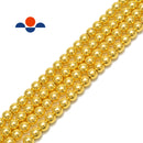 metallic gold hematite smooth round