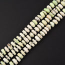 Lemon Chrysoprase Irregular Discs Beads Size 8-9mm 15.5'' Strand