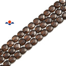 smokey quartz faceted square beads