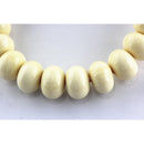 imitation bone smooth rondelle beads