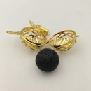 gold metal oil diffuser pendant round