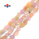 Mix Quartz Rough Nugget Chunks Side Drill Beads Approx 8x11mm 15.5" Strand