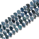 Light Blue Kyanite Irregular Faceted Rondelle Size 4x7mm 5x8mm 15.5'' Strand