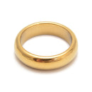 Gold Hematite Band Ring Basic Ring for Men and Women Arc Ring Sold 1 Piece