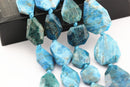 apatite irregular faceted octagon nugget chunk beads