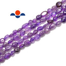 natural amethyst pebble nugget beads